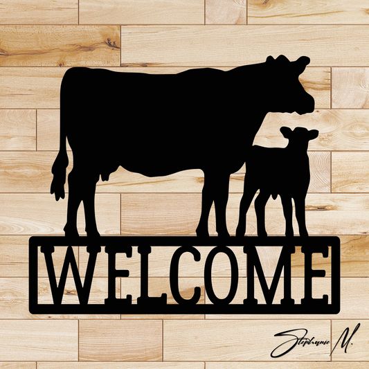 Welcome - Cow Scene